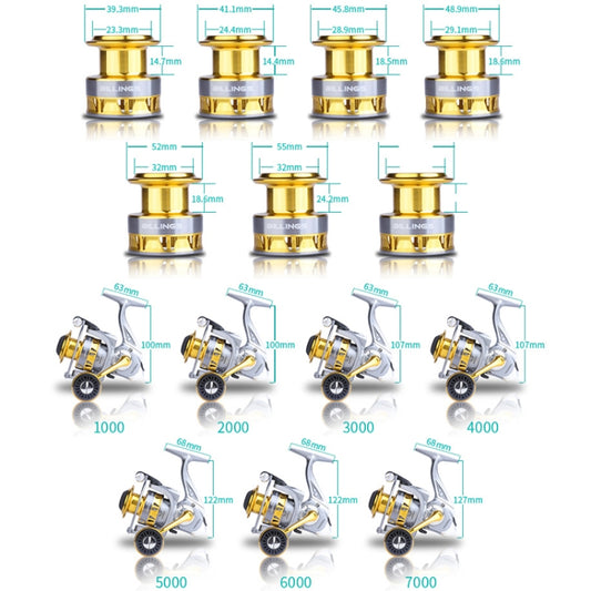 Metal Spinning Wheel Fishing Reel Casting Sea Rod Wheel, Style: YK2000 (EVA Grip) by bashfashion