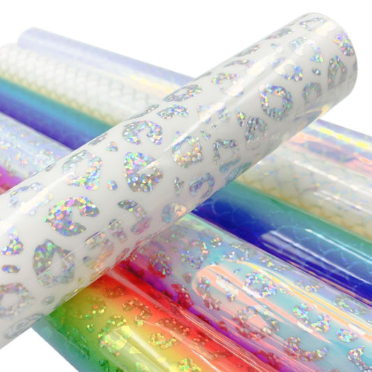 30.5cm x 100cm Gradient Self Adhesive Vinyl DIY Graphics for Home Window Decal Decor, Color: Blue Leopard Print by bashfashion