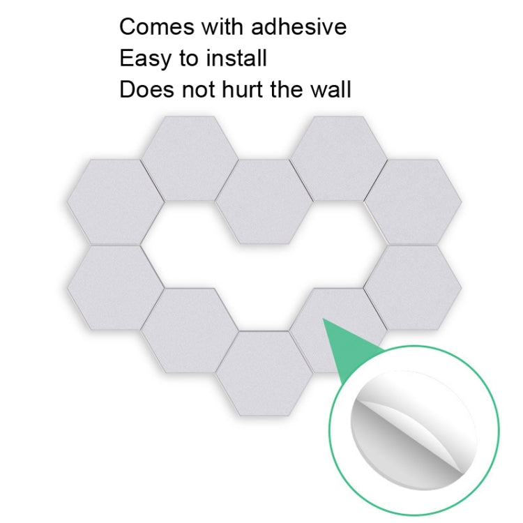 LED Quantum Honeycomb Night Light RGB Atmosphere Decorative Light, Style: Touch(Colorful) by bashfashion