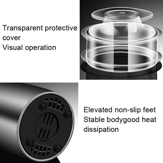 Household Electric Grinder Coffee Grain Mixer, Style: Stainless Steel Shell 50g EU Plug by bashfashion