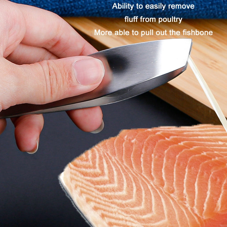 Household Stainless Steel Fast Pig Hair Duck Hair Plucking Clip(Flat Mouth) by bashfashion