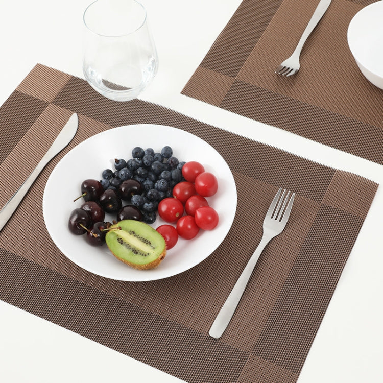 PVC Heat-insulating Non-slip Table Mat(Golden Brown) by bashfashion