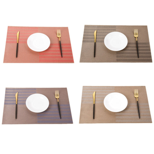 2 PCS PVC Table Top Thermal Insulation Placemat(Red) by bashfashion
