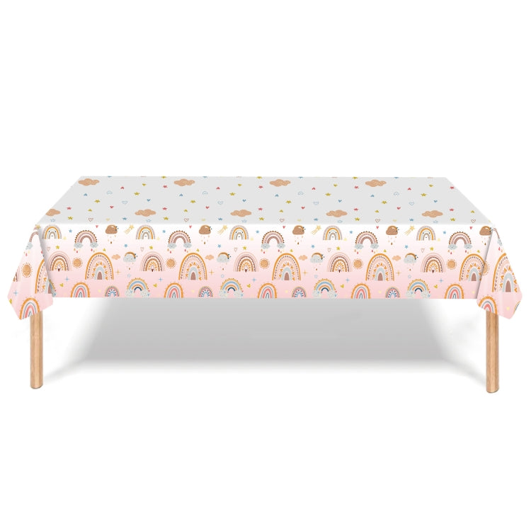 Fantasy Rainbow Themed Disposable Tableburra Flag Party Set(10 Person Set) by bashfashion