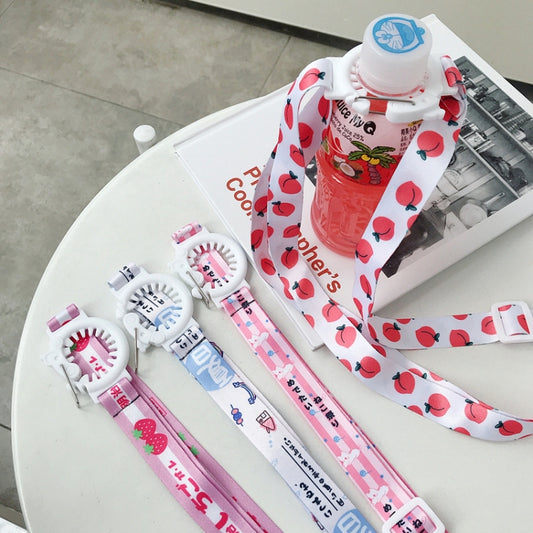 5 PCS 3cm Buckle Beverage Bottle Strap Crossbody Water Cup Lanyard(E5) by bashfashion