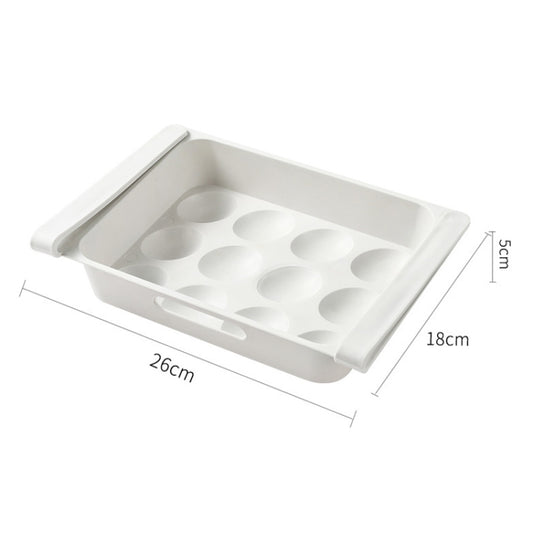 Refrigerator Drawing Egg Fruit Vegetable Storage Box(26x18x5cm) by bashfashion