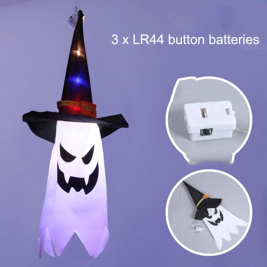 Halloween LED Hanging Lights Ghost Festival Decorative Lights, Style: Wizard Hat (Colorful) by bashfashion