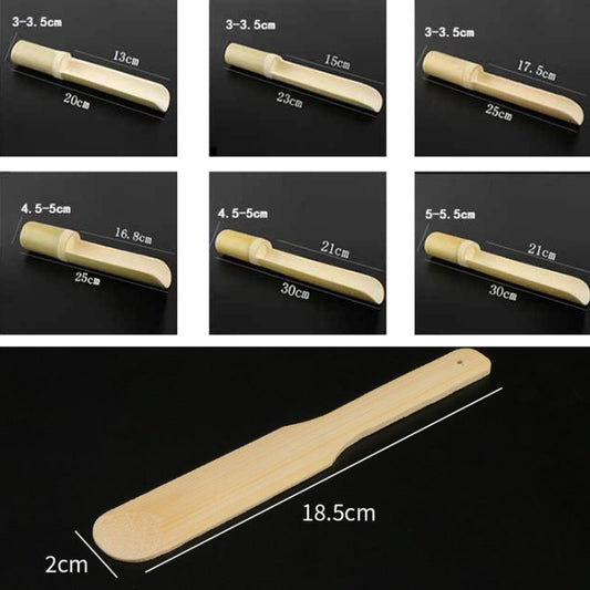 Shrimp Slip Spoon Bamboo Tube Hot Pot Restaurant Plate, Size: 3.5x25x16.5cm by bashfashion