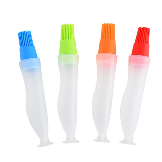 4 PCS Convenient Silicone Baking BBQ Oil Bottle Brush(Color Random Delivery) by bashfashion