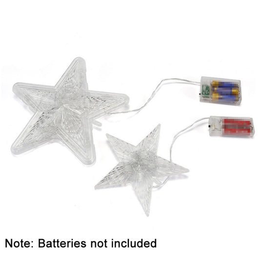 Christmas Tree Top Light LED Glowing Star Lights, Size: Small Battery Model(Colorful) by bashfashion