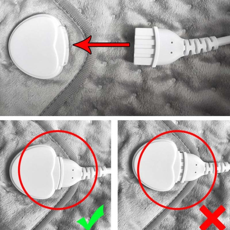 60W Electric Feet Warmer For Women Men Pad Heating Blanket US Plug 120V(Silver Gray) by bashfashion