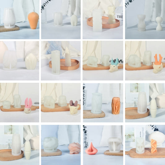 Geometric Scented Candle Silicone Mold, Specification: LZ-389 by bashfashion