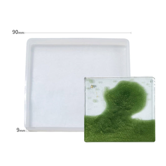 DIY Crystal Epoxy Storage Box Silicone Mould, Specification: Square Coaster DJ-99 by bashfashion
