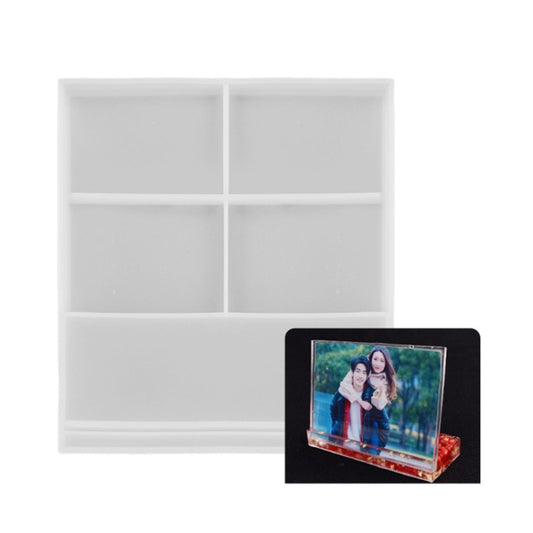 Heart-shaped Square Photo Frame Display DIY Silicone Mould, Spec: S (Rectangle) by bashfashion