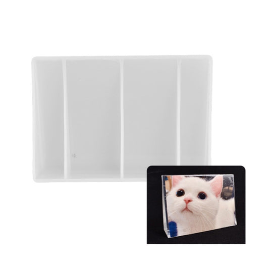 Heart-shaped Square Photo Frame Display DIY Silicone Mould, Spec: Vertical Rectangle by bashfashion