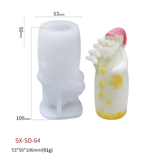 Christmas DIY Scented Candle Silicone Mold, Color: White(SD-64) by bashfashion