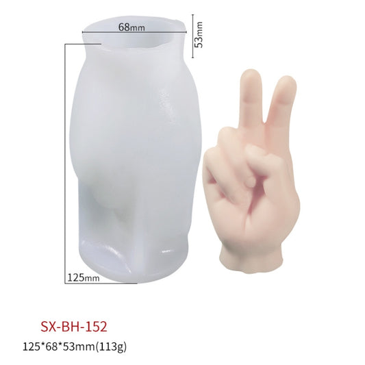 DIY Hand Shaped Scented Candle Silicone Mold, Specification: BH-152 by bashfashion