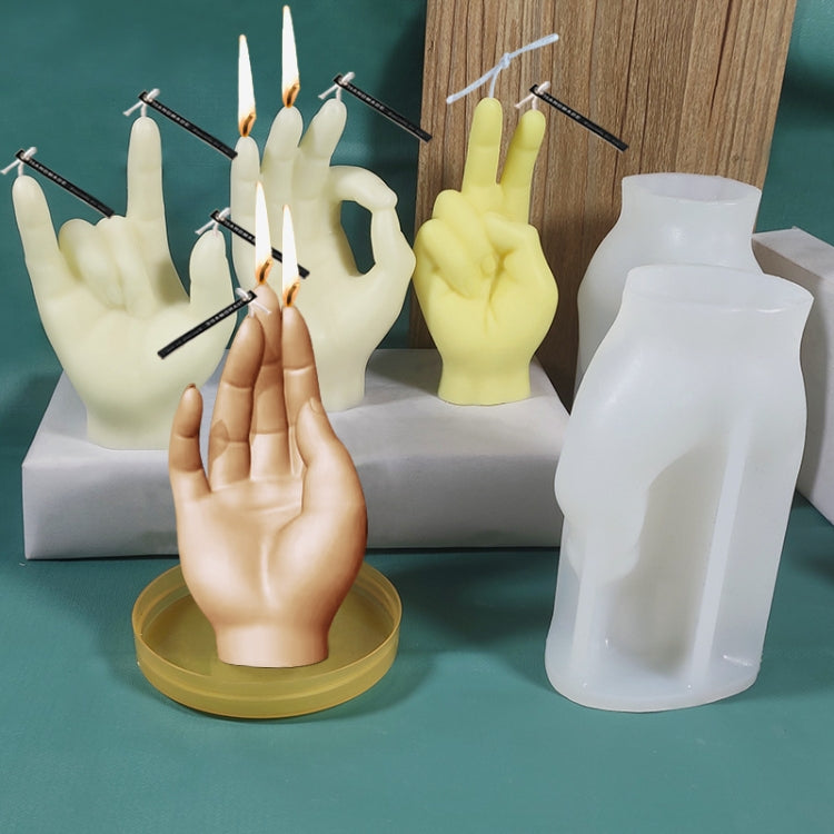 DIY Hand Shaped Scented Candle Silicone Mold, Specification: SX-LZ-331 by bashfashion