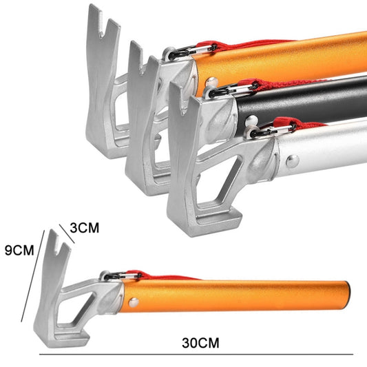 Outdoor Camping Multifunctional Tent Ground Nail Hammer(Orange) by bashfashion