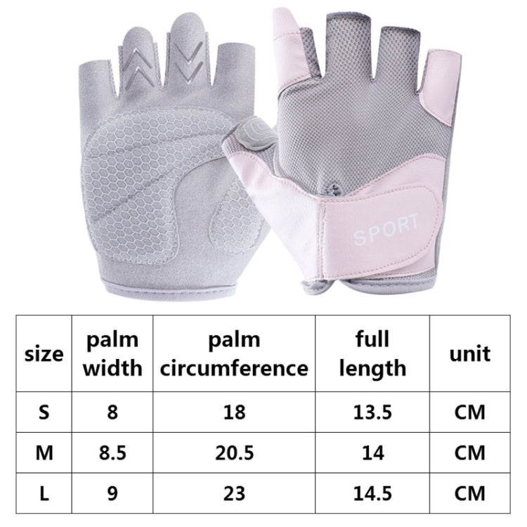 HF008 Outdoor Riding Non-slip Rock Climbing Sports Iron Jump Rope Gloves, Size: L(Monet Pink) by bashfashion