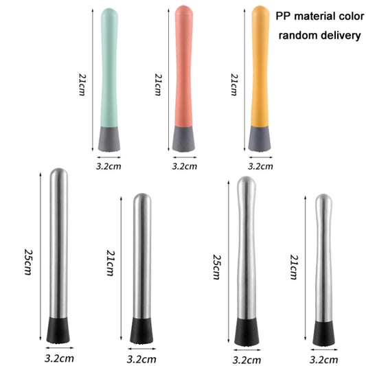 Cocktail Lemon Stirrer Bar Crushed Ice Hammer, Specification: Straight 25cm by bashfashion