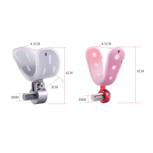 Aluminum Alloy Rod Head Universal Anti-Slip Luminous Front Fork Head, Style: Wide Red by bashfashion