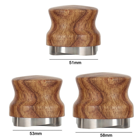 53 mm Pear Wood Stainless Steel Coffee Compressor by bashfashion