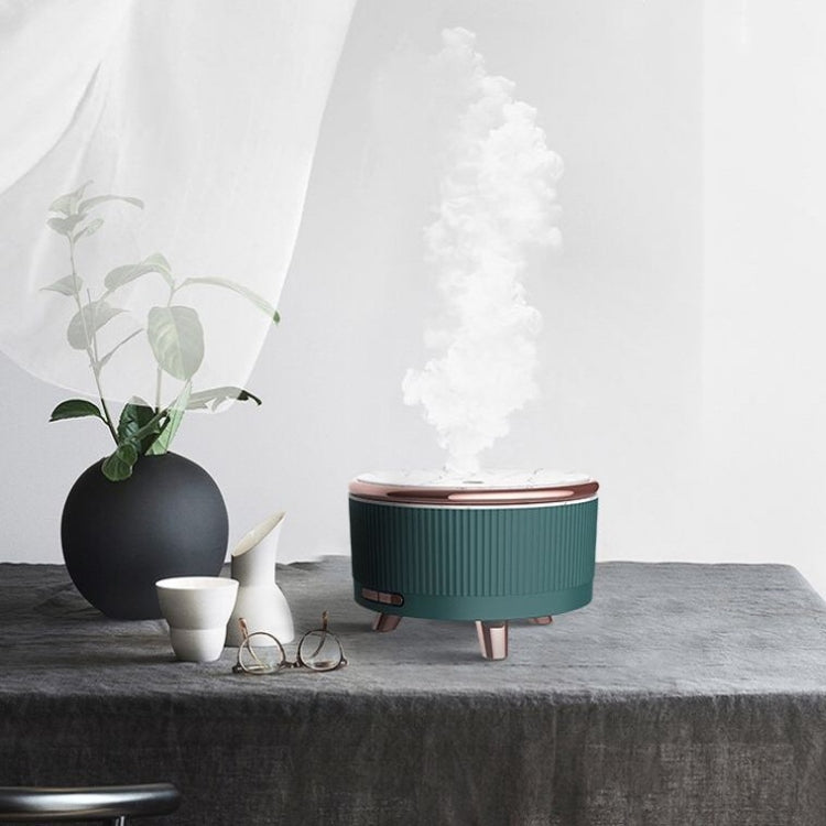 Ultrasonic Aromatherapy Diffuser Humidifier Essential Oil Diffuser EU Plug(Emerald) by bashfashion