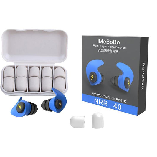Anti-noise Sleep Earplugs Soundproof Earplugs(Blue) by bashfashion