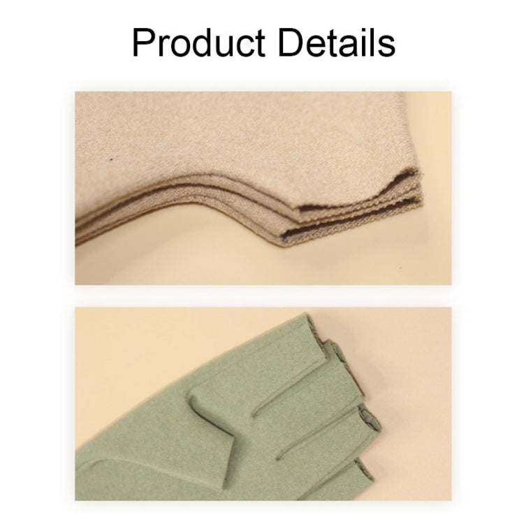 WST-41 Winter Thin Flannel Warm Finger Gloves Nail Protective Gloves, Spec: Mittens (Purple) by bashfashion