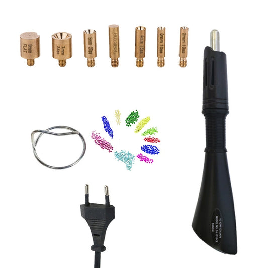 DIY Manual Stamping Tools Portable Dot Drill Pen, Specification: EU Plug Black by bashfashion