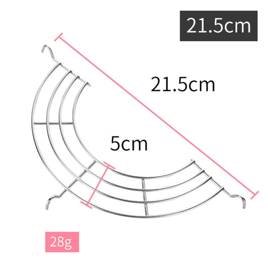 304 Stainless Steel Semicircular Drain Rack , Size: 20cm by bashfashion
