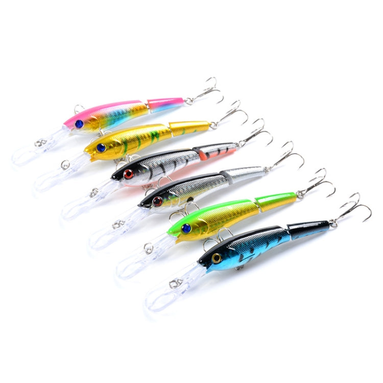 M0208 13.3cm/13.4g Lure Bionic Multi-section Mino Fake Lure Plastic Lure(6) by bashfashion