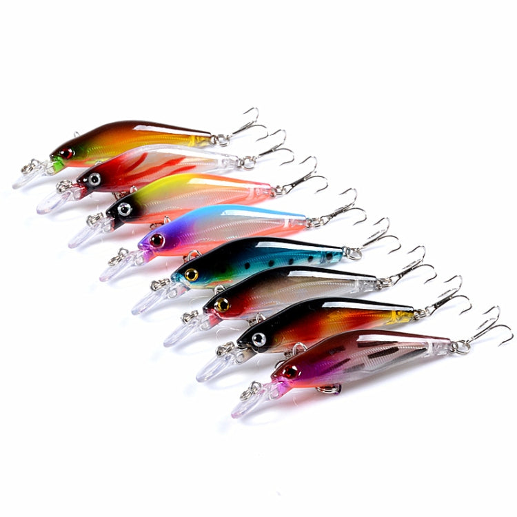 M0137 8cm/6.3g Submerged Mino Roadrunner Bait Bionic Plastic Hard Bait(8) by bashfashion