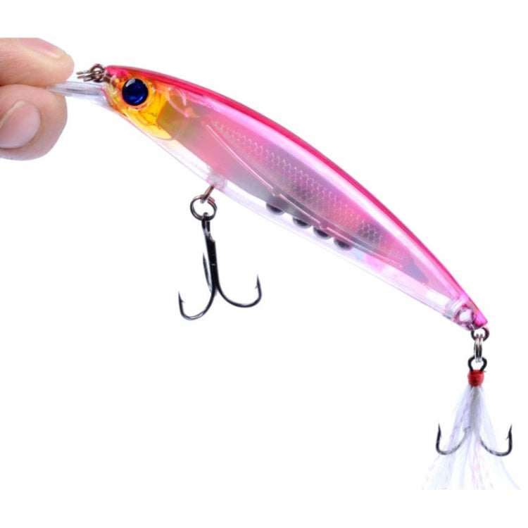 M0195 11cm/13.4g Lures Casting Feather Hook Mino Hard Baits Bionic Bait(4) by bashfashion