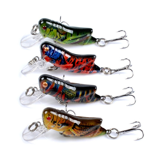 LB119 Insect Grasshopper Bionic Bait Painted Plastic Hard Bait(2) by bashfashion
