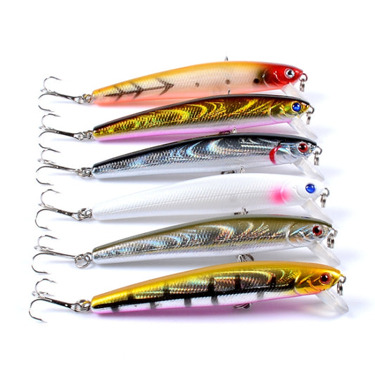5 PCS M0205 9.6cm/9.8g Minnow Bionic Fake Bait Plastic Floating Hard Bait(4) by bashfashion