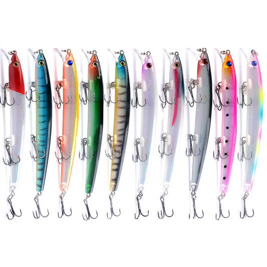 M0231 13.5cm 15g Mino Rattle Pearl Long-distance Suspension Laser Hard Lure(1) by bashfashion