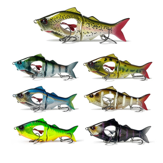 23g/11.5cm Long Casting Slow Sinking Spinning Multi-section Sea Fishing Freshwater Lures(01) by bashfashion