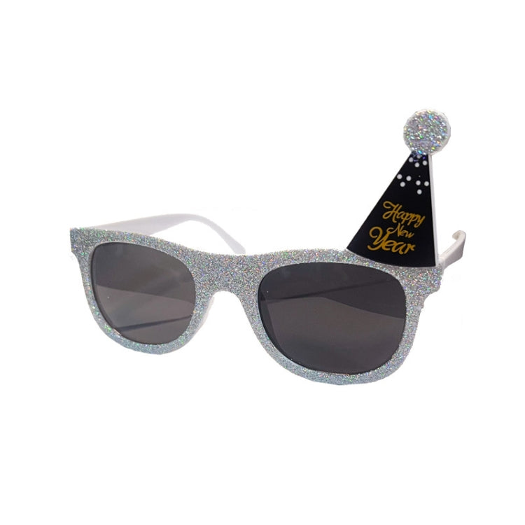 Christmas Weird Glasses Personalized Christmas Hair Clip, Color: Knight Hat Pointed Nose by bashfashion