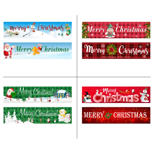 Christmas Patio Banner Party Decoration Supplies 50 x 250cm(Style 25) by bashfashion