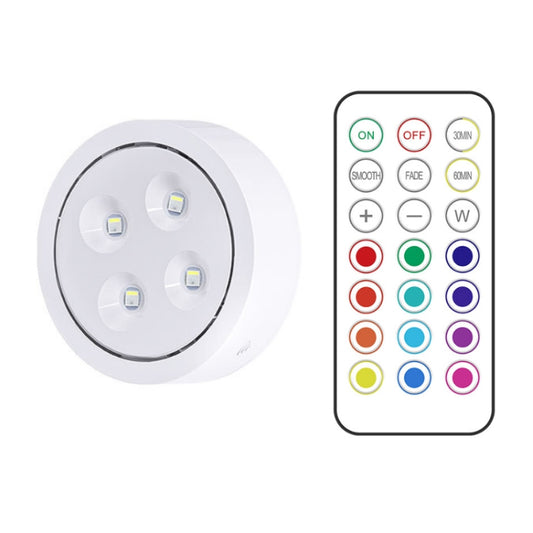 6 Light 2 Remote Set 13-colour Remote Control Ambient Light Cabinet Touch Hockey Night Light by bashfashion