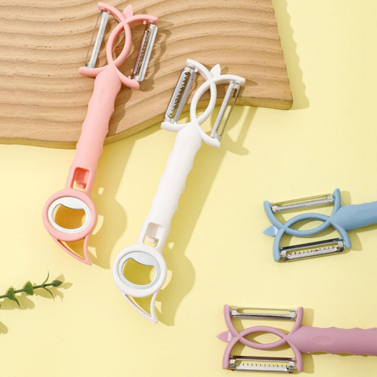 3 PCS 7 In 1 Multifunctional Peeling Bottle Opener Peeler Grater Can Opener(Pink) by bashfashion