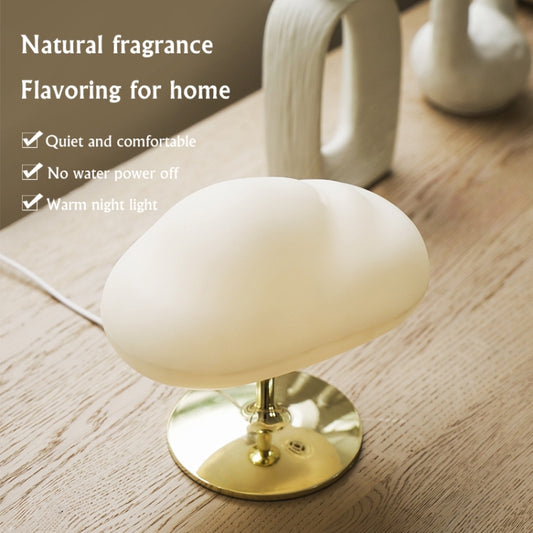 270ml Cloud Aroma Diffuser Humidifier USB Table Lamp(Silver Bottom) by bashfashion
