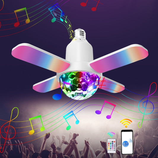 LY-002 24W Mini Bluetooth RGB Light Effect Foldable Music Light(Starry Light) by bashfashion