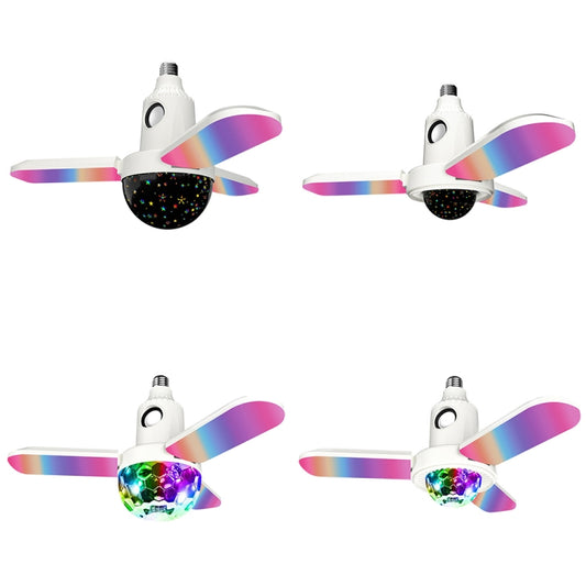 ZSCPH-001 40W Multifunctional Bluetooth RGB Colorful Three-Leaf Music Atmosphere Light, Size: S (Star) by bashfashion