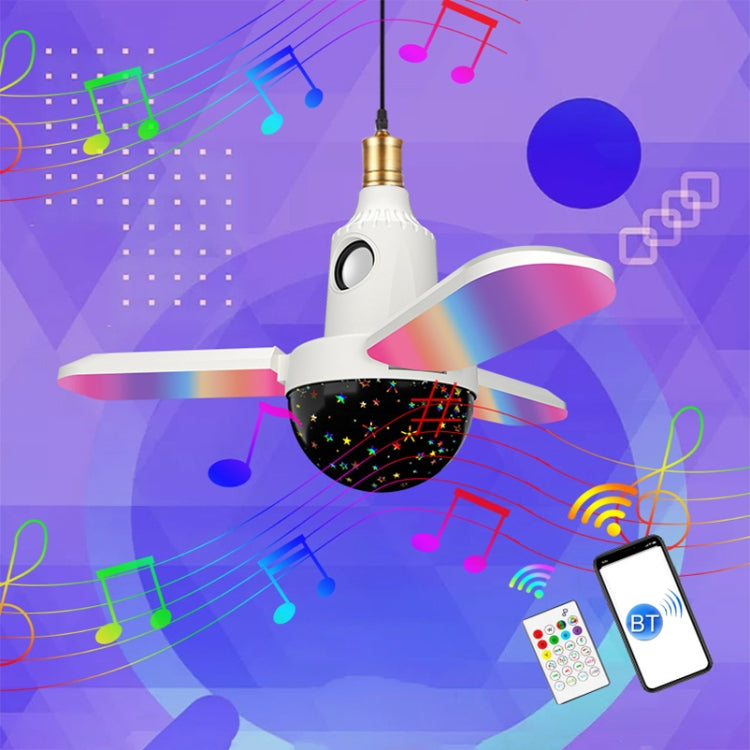 ZSCPH-001 40W Multifunctional Bluetooth RGB Colorful Three-Leaf Music Atmosphere Light, Size: L (Magic Ball) by bashfashion