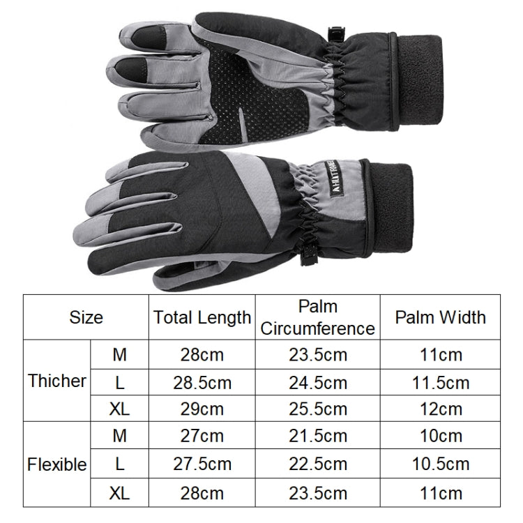 HLINTRANGE 061 Skiing Warm Gloves Sports Riding Waterproof Touch Screen Gloves, Size: L(Flexible) by HLINTRANGE