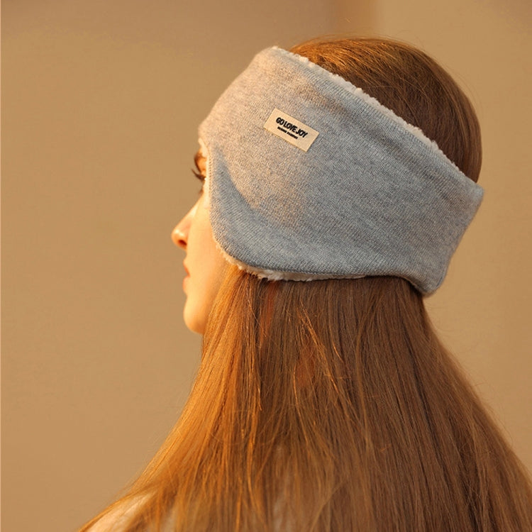 Golovejoy Winter Warm Soundproof Earmuffs + Earplugs Set Sleep Eye Mask(Gray) by bashfashion