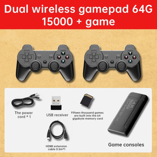 K9 Game Console Home TV Double Battle Simulator 64G Wireless Built-in 15000 Games by bashfashion